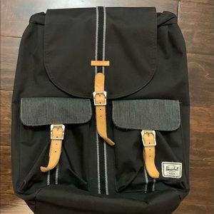 Herschel Dawson Black/Grey Denim Backpack-20.5L